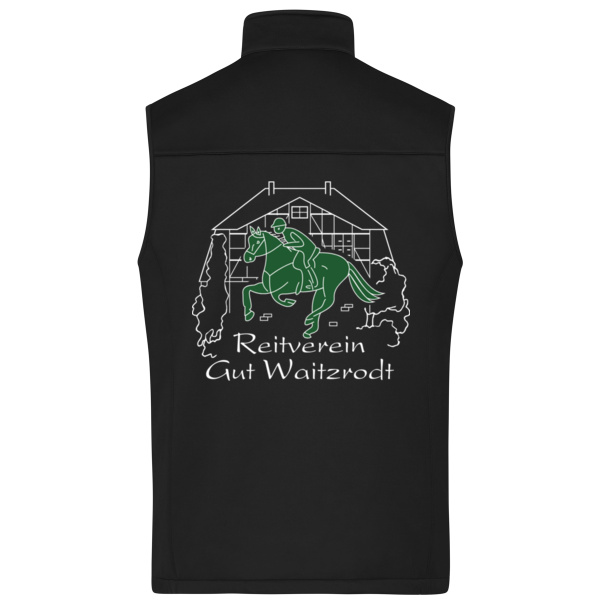 Rückendruck - Men's Softshell Vest Miniaturansicht