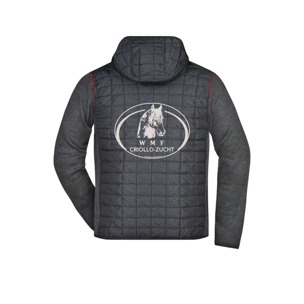 Rückenstick - Men's Knitted Hybrid Jacket Miniaturansicht