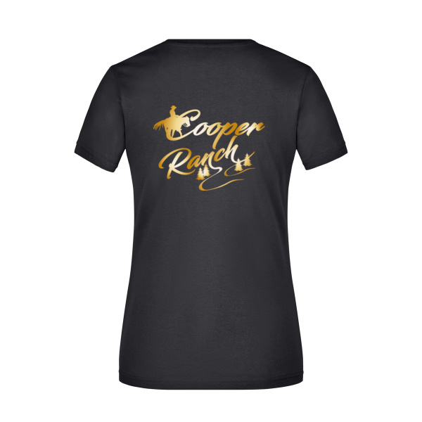 Rückendruck - Ladies' Slim Fit V-T Miniaturansicht