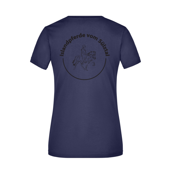 Rückendruck - Ladies' Slim Fit V-T Miniaturansicht