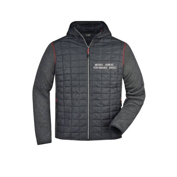 Front & Rückenstick - Men's Knitted Hybrid Jacket Miniaturansicht