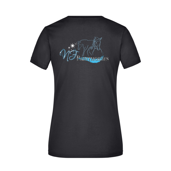 NF Painthorses Druck - Ladies' Slim Fit V-T Miniaturansicht