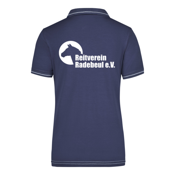 Rückendruck - Ladies' Elastic Polo Miniaturansicht