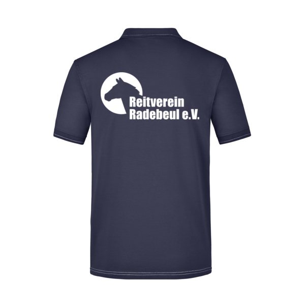 Rückendruck - Men's Elastic Polo Miniaturansicht