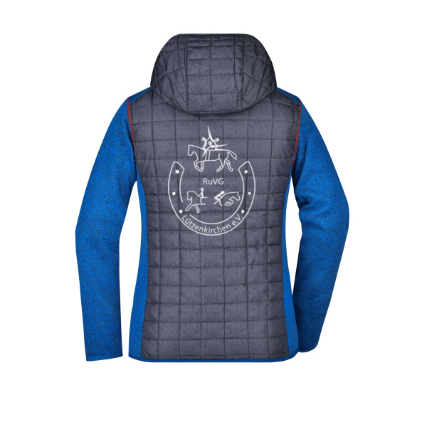 großer Stick - Ladies' Knitted Hybrid Jacket Miniaturansicht