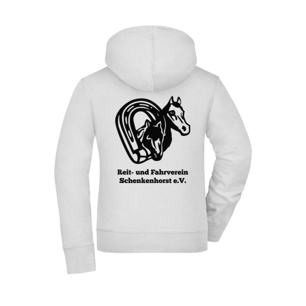 Rückendruck schwarz - Ladies' Hooded Jacket Miniaturansicht