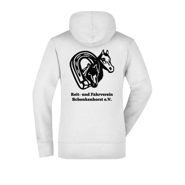 Rückendruck schwarz - Ladies' Hooded Sweat Miniaturansicht