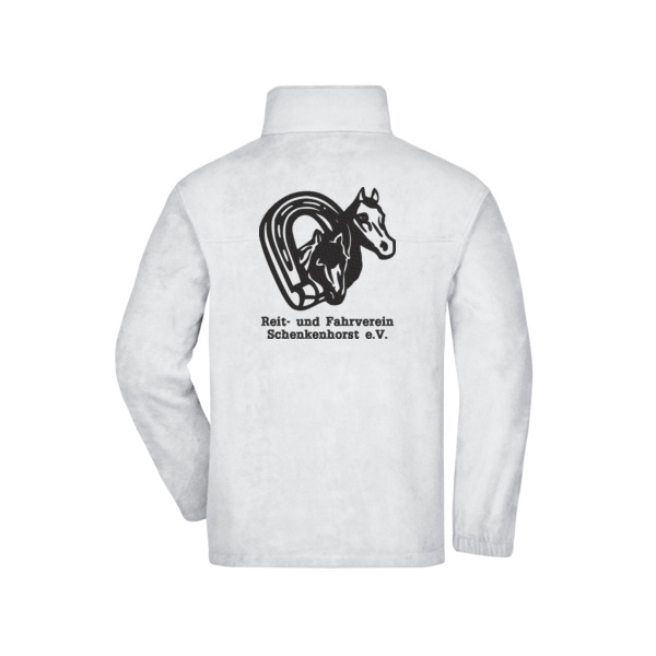 Rückenstick Schwarz - Full-Zip Fleece Miniaturansicht