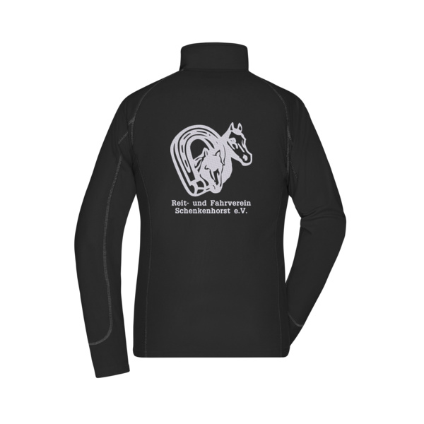 Rückenstick Weiß - Ladies' Structure Fleece Jacket Miniaturansicht