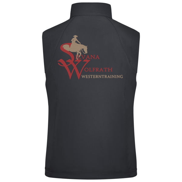 Rückenstick - Ladies' Softshell Vest Miniaturansicht